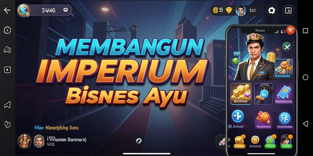 Tampilan utama gameplay 3446 yang menunjukkan strategi Tycoon.