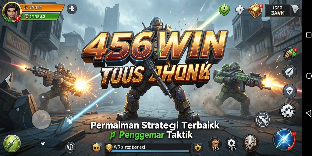 Screenshot gameplay 456WIN menampilkan pertempuran strategi yang intens.