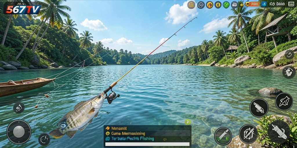 Screenshot gameplay 567TV menampilkan pengalaman memancing yang menawan dan mengasyikkan.