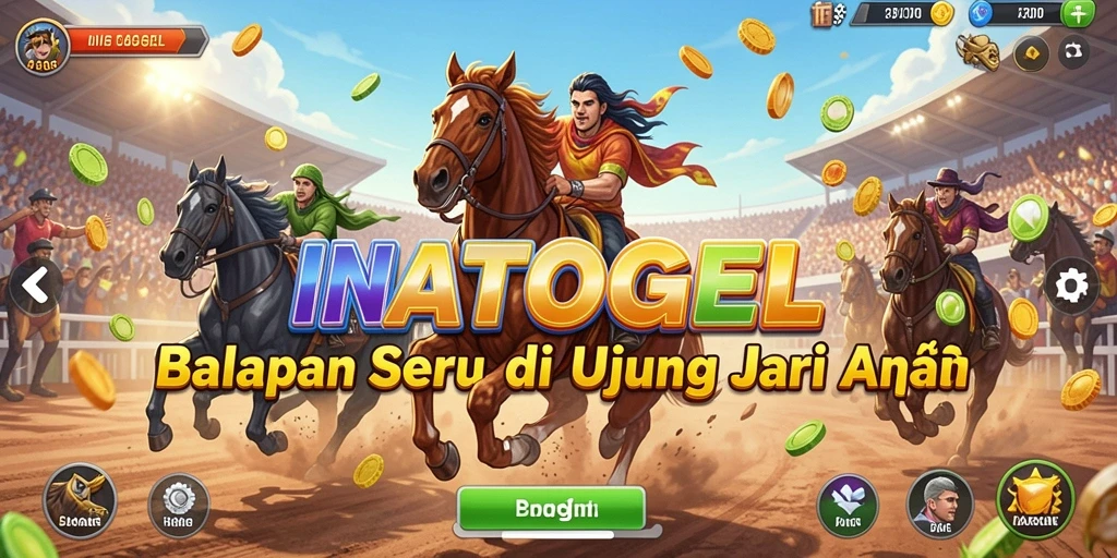 Gameplay balapan mendebarkan dalam INATOGEL.