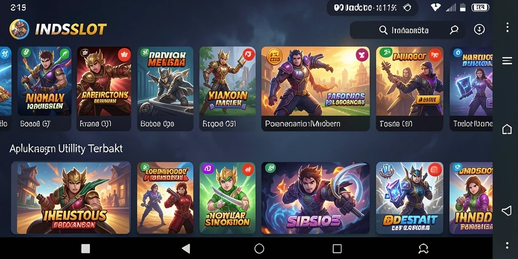 Screenshot INDSLOT menampilkan fitur pengelolaan file yang intuitif.