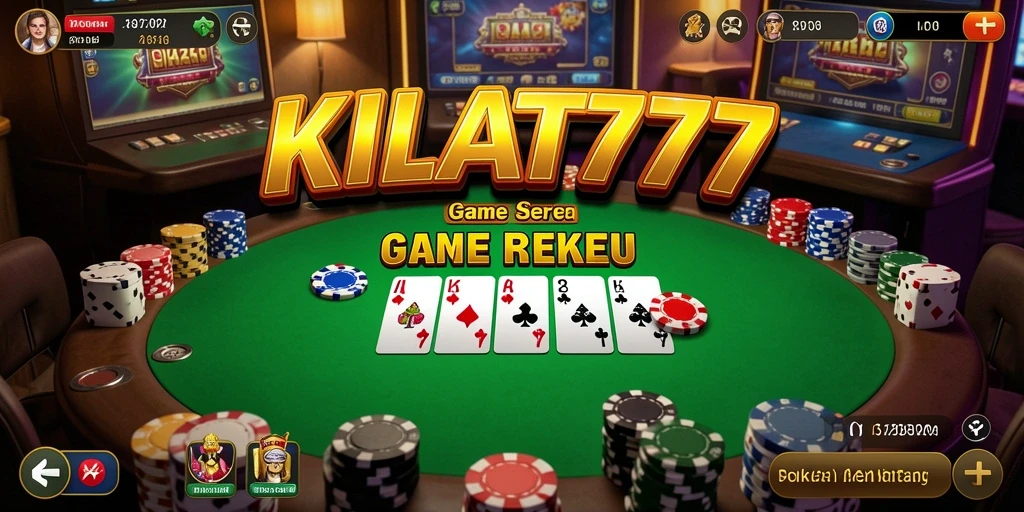 Tampilan gameplay seru di KILAT777 saat bermain Poker.
