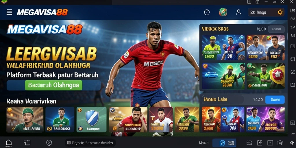 Tampilan gameplay Sportsbook interaktif di MEGAVISA88.