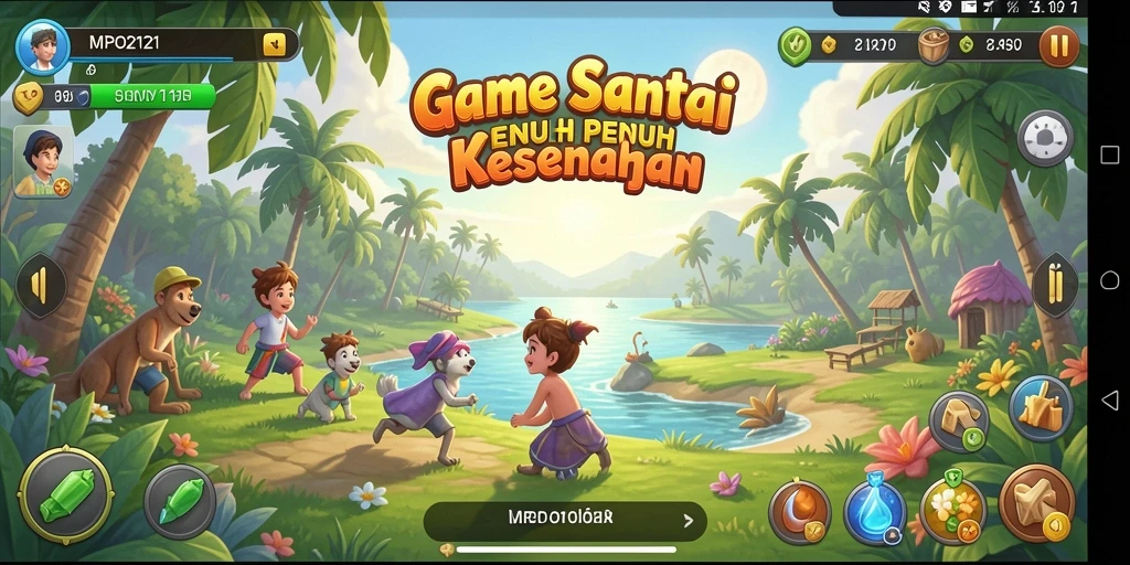 Tampilan gameplay Casual yang seru dan menghibur.