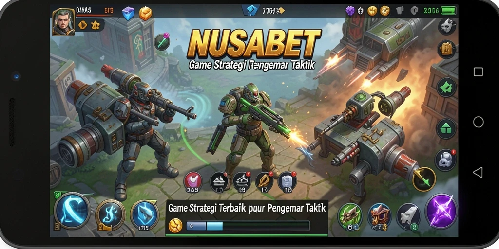 Screenshot NUSABET menampilkan aksi pertempuran yang mendebarkan dan strategi taktis.