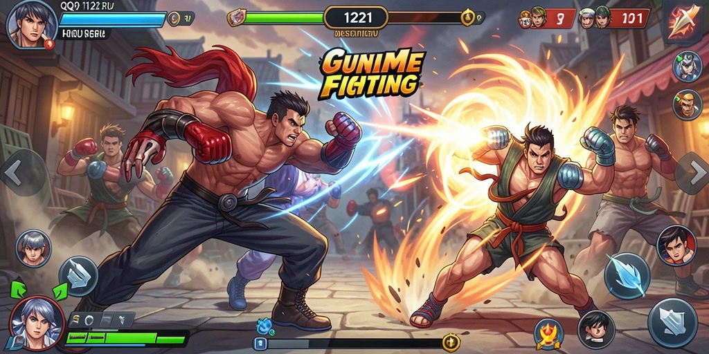Tampilan seru pertarungan dalam <strong>QQ1221</strong> dengan berbagai karakter dan aksi menegangkan.