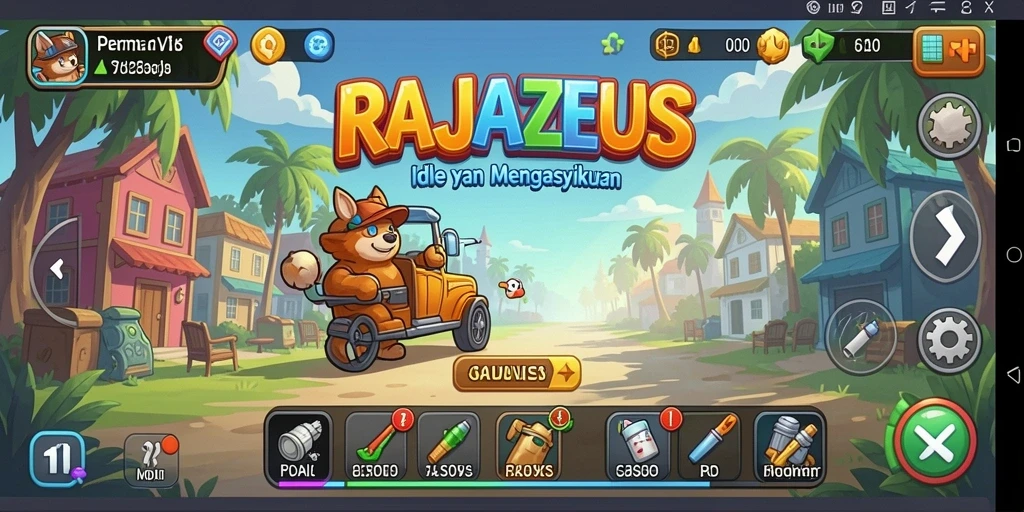 Tampilan gameplay RAJAZEUS yang menawan dan interaktif.