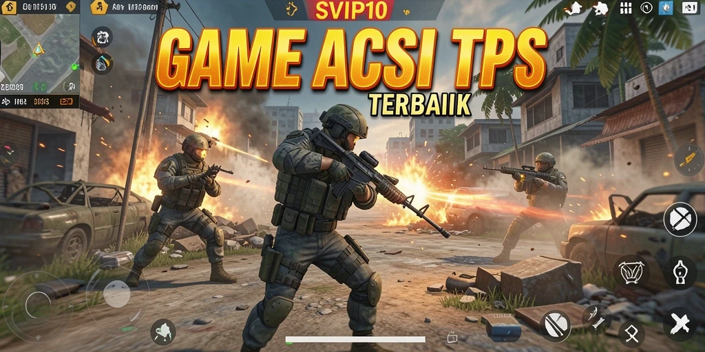 Tampilan gameplay mendebarkan dalam game TPS SVIP10.