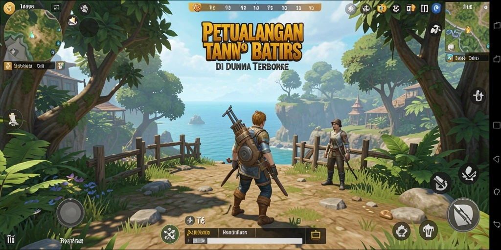 Tampilan gameplay T6 dengan eksplorasi dunia terbuka yang menakjubkan.