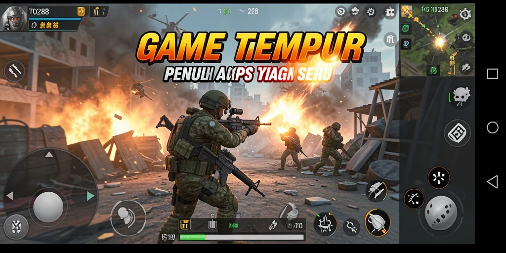 Gameplay TO288 menampilkan pertempuran TPS yang mendebarkan dan strategi tim.
