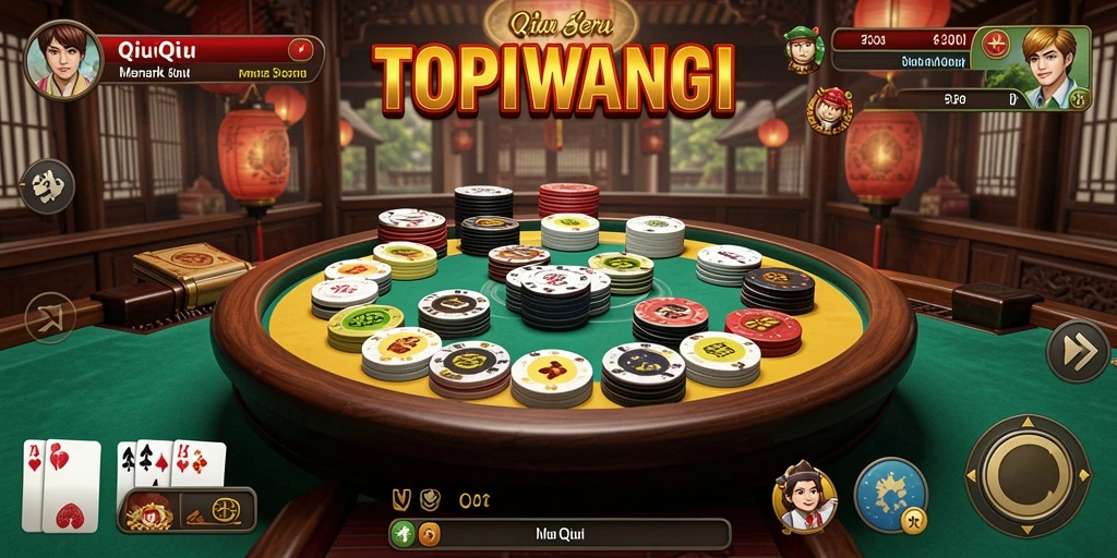 Screenshot gameplay QiuQiu dalam TOPIWANGI yang seru.